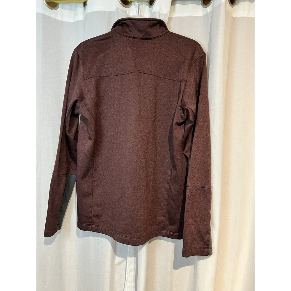 NORTH FACE Apex 1/2 Zip‎ Burgandy Heather Pullover Soft Shell Jacket Mens Medium